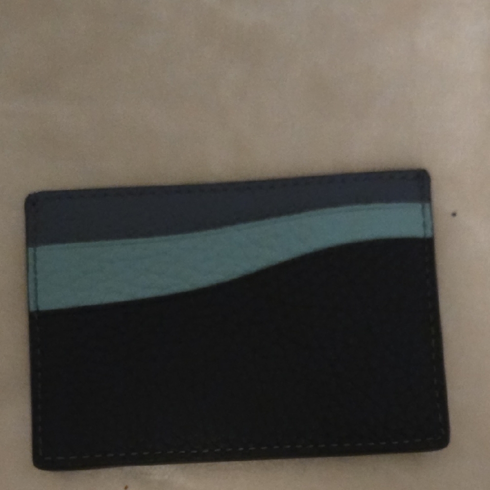 NWT Coach Blue Card Holder - Picture 2 of 2